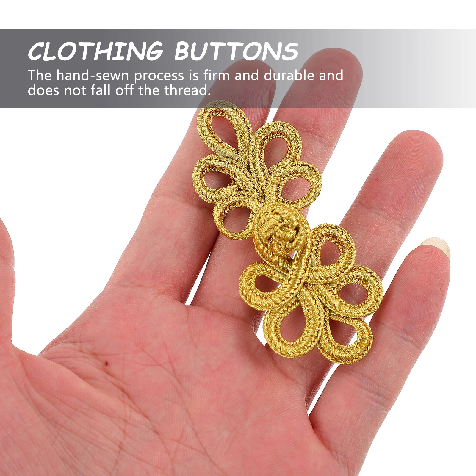 

10 Pcs Ring Chinese Gift Box Miss Buttons for Baby Cardigans Decorative Oversized