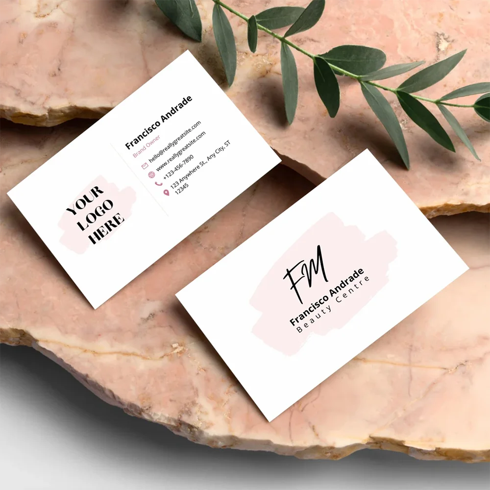 Individuelle Visitenkarten mit personalisiertem Logo, farbige Dankeskarten, Weihnachtsgrußkarten, Hochzeitseinladungen 9x5,4cm, doppelseitig – Detail 6