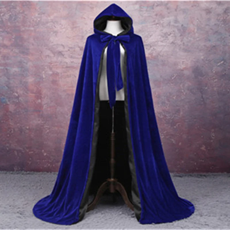 Elegant outdoor Hooded Cloak Pageant Velvet Cloak Luxury Europe Style Robe Medieval Cape Shawl Party Queen Princesse shawl cloak