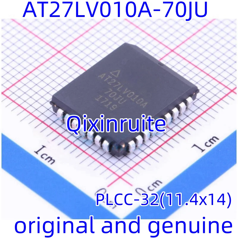 Qixinruite Brand new original AT27LV010A-70J PLCC-32 (11.4x14) non-volatile memory (ROM) chip integrated circuit IC