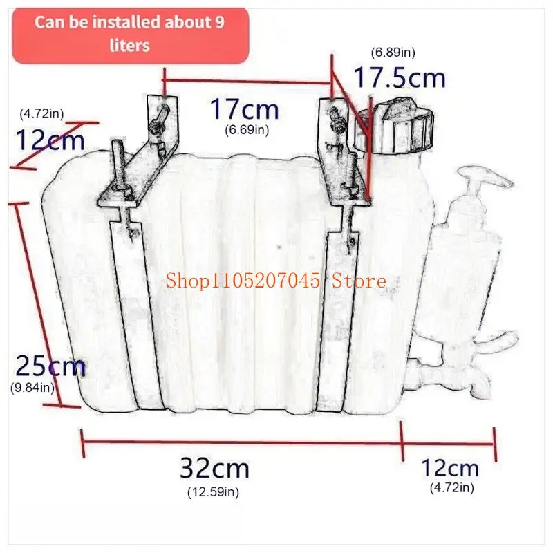 37cd Easy Install 9L Water with Faucet For Truck Driver Hand Washing Outdoor Cleaning Improve Travel Comfort On The Road