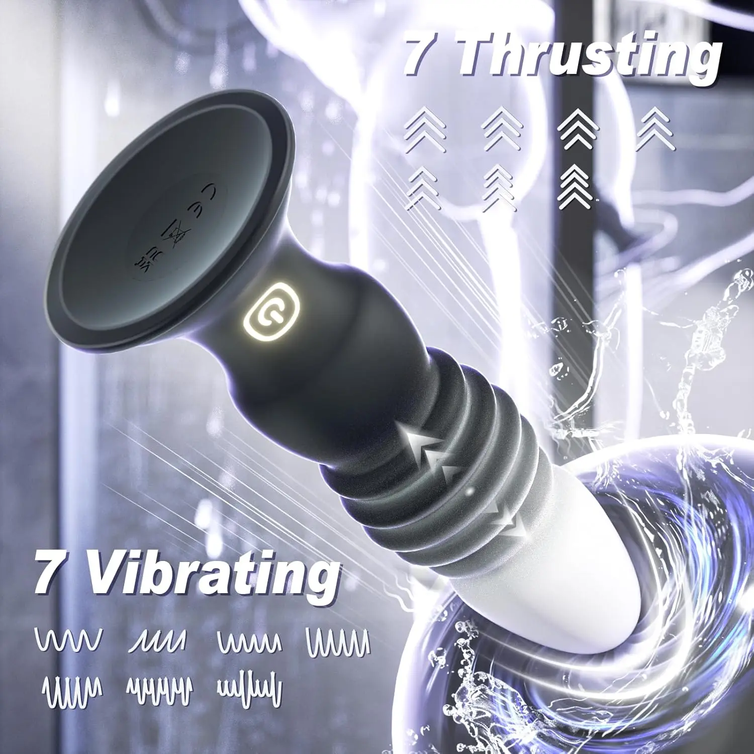 Giocattolo accoppiamento massaggiatore prostatico - Giocattolo sessuale con vibratore con controllo APP, vibratore inferiore, vibratori maschili e femminili, 7 vibrazioni e 7 spinte