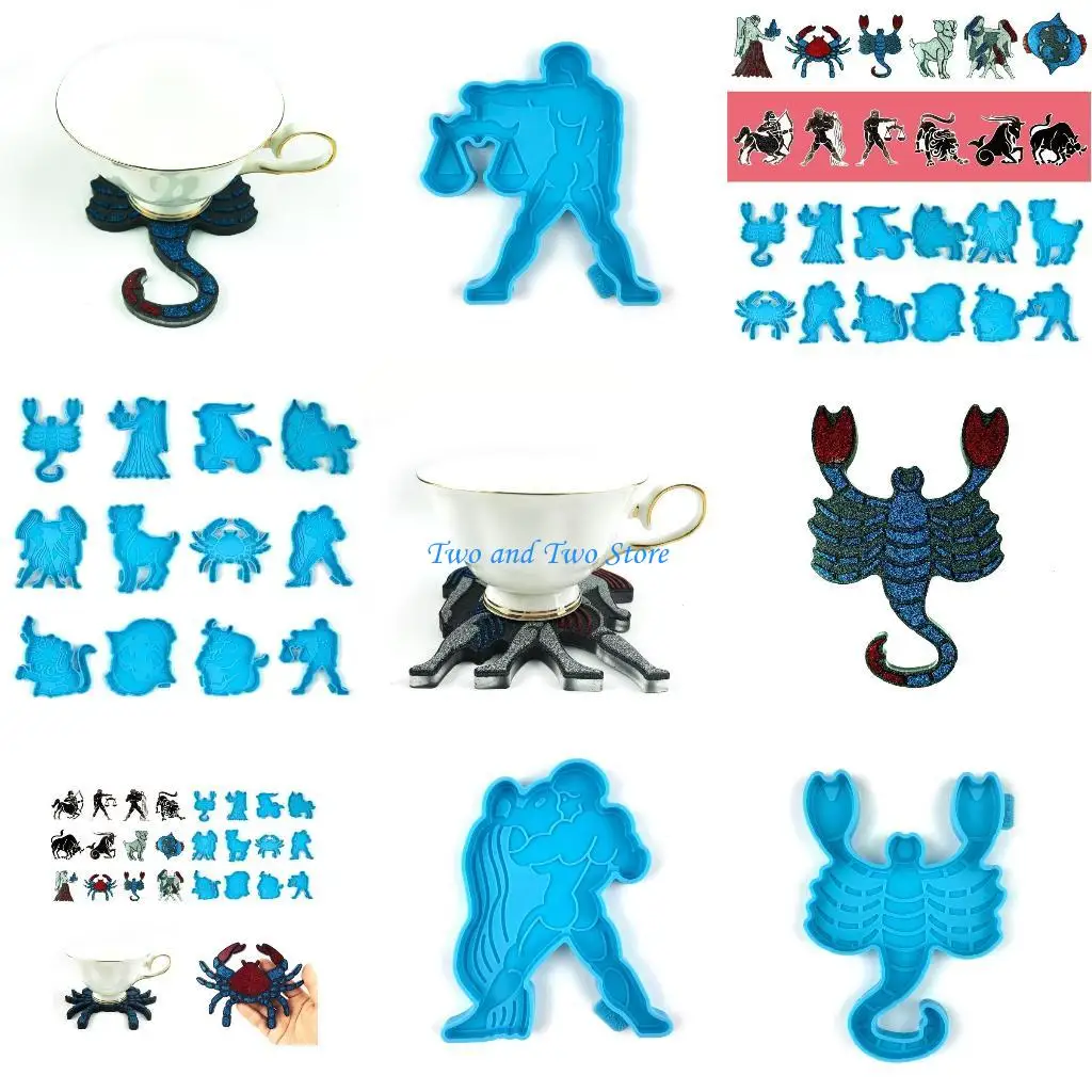 

HX6F DIY Силиконовая форма для отливки экологически чистой формы «Двенадцать созвездий»