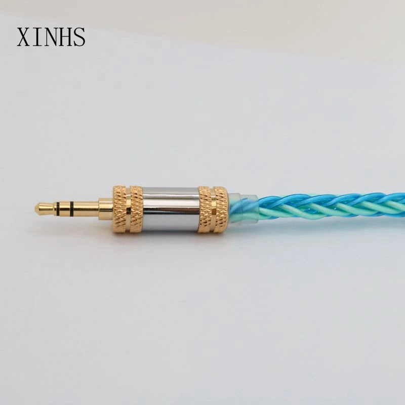 XINHS-cobre de cristal único Senyu de 8 núcleos, cobre antiguo mezclado con chapado en plata, MMCX/0,78, 2 pines/IE900 para Espartaco B