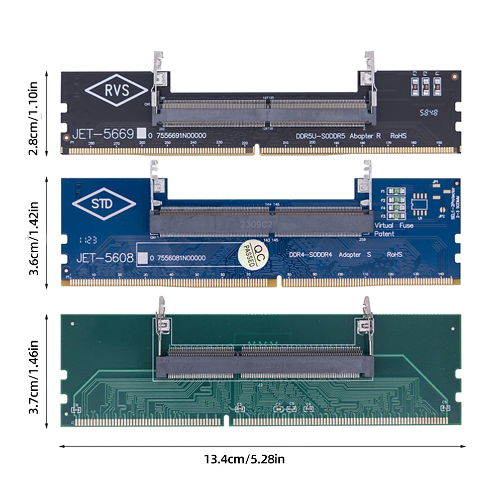 

SO-DIMM To PC DIMM Card Laptop To Desktop Memory Adapter Card DDR3 DDR4 DDR5 Memory Adapter