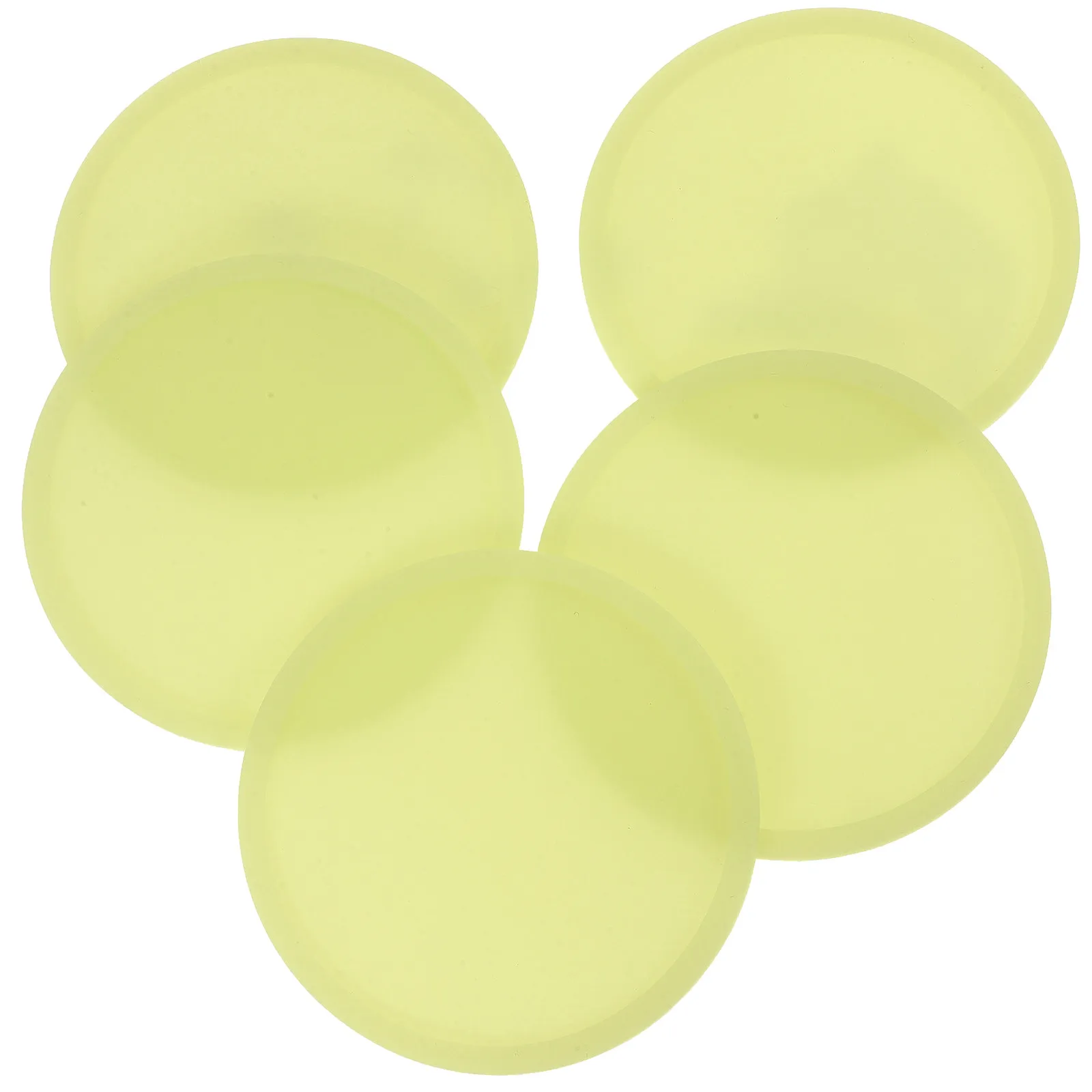 5Pcs Luminous Silicone Coasters Food Grade Anti-Slip Waterproof Round Cup Mat for Whiskey Coffee Beer Home Bar Kitchen Night Use