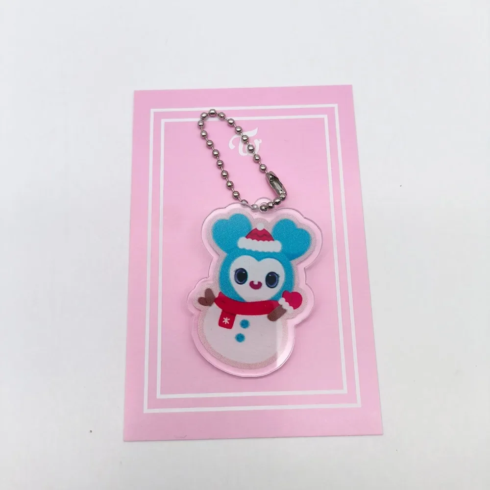 Popular Two Girls Group New Album Strategy Acrylic Keychain Cartoon Mina Character Animal Image Pendant Bag Accessories Fan Gift