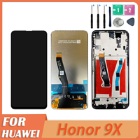 For Huawei Honor 9X LCD Display 6.59 Inch Touch Screen Digitizer Assembly Frame For Huawei Honor 9X Premium STK-LX1 Lcd