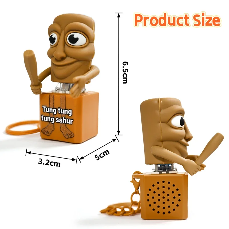 Breloczek z drewna w kształcie postaci z anime, świecący w ciemności, figurka Stick Man, kolekcjonerski, dekoracyjny prezent.