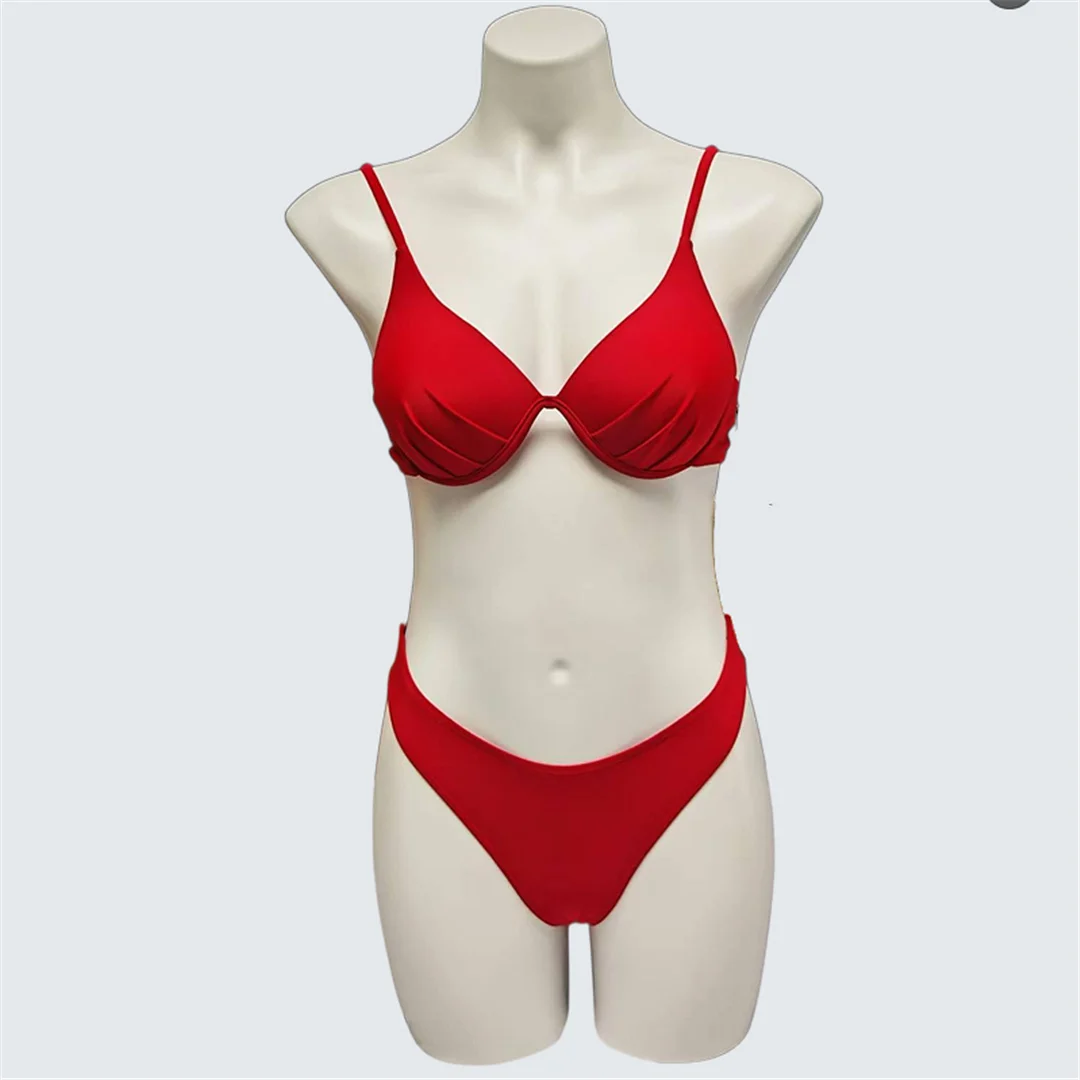 S - XXL, 13 Farben, Bikini mit Bügel, brasilianischer Bikini, Damen-Badeanzug, zweiteiliges Bikini-Set, Badebekleidung, Badeanzug, Modell V7494. – Detail 19