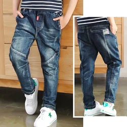 IENENS Jeans For Boys Clothes Kids Cowboy Sports Pants Children Denim Trousers Clothing Boy Bottoms Size 4 5 6 7 8 9 10 11 12