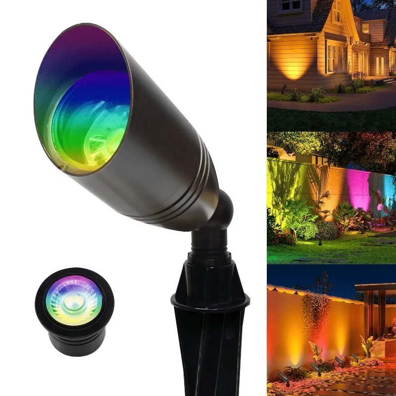 

MR16 IP65 Landscape 24V 6W Brass RGBW Sport 180 Degree Rotation Outdoor
