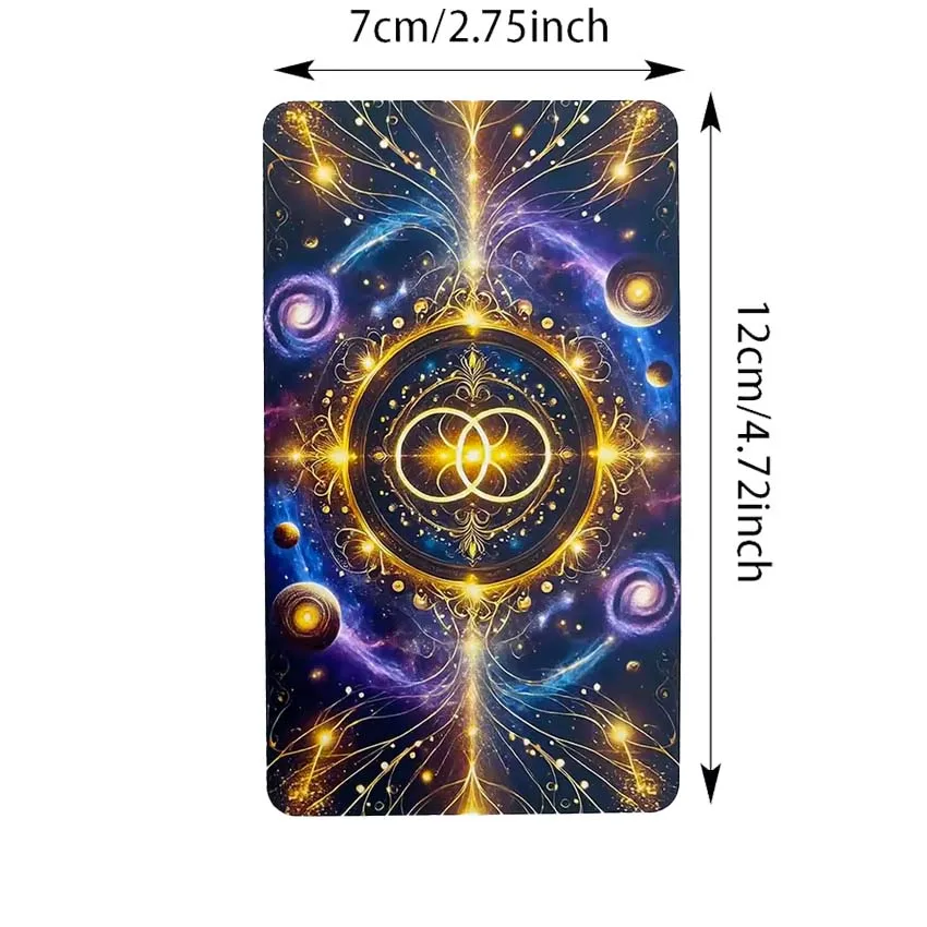 Soul Contract Oracle Cards Mysterious Information Cards Game No Manual 12x7cm, 56-Cards