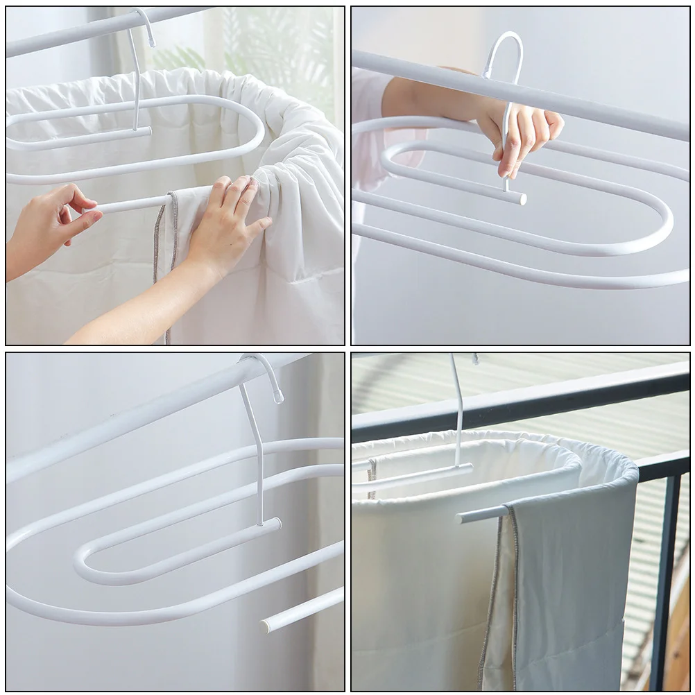 Rotatable and Space Saving Spiral Drying Rack Spiral Drying Hanger for Quilt Indoor folding clothesline home Dryer