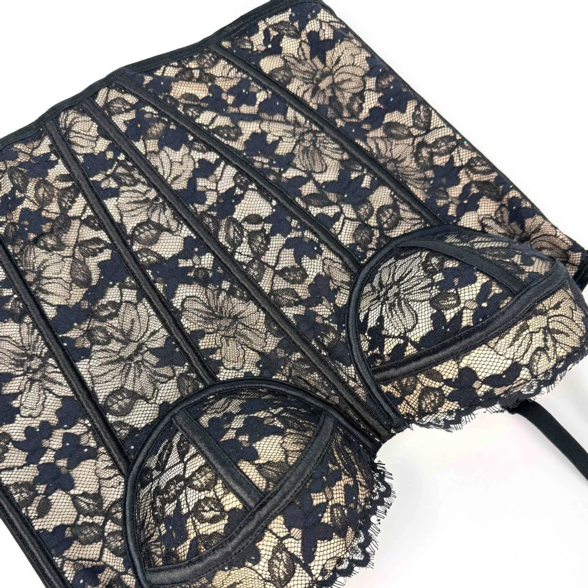 النساء الدانتيل الصدرية مشد أعلى مثير الملابس الداخلية جنسي الملابس الداخلية العظام تانك القمم الصيف موضة ملابس للحفلات الهذيان بوستير سترة دون أكمام