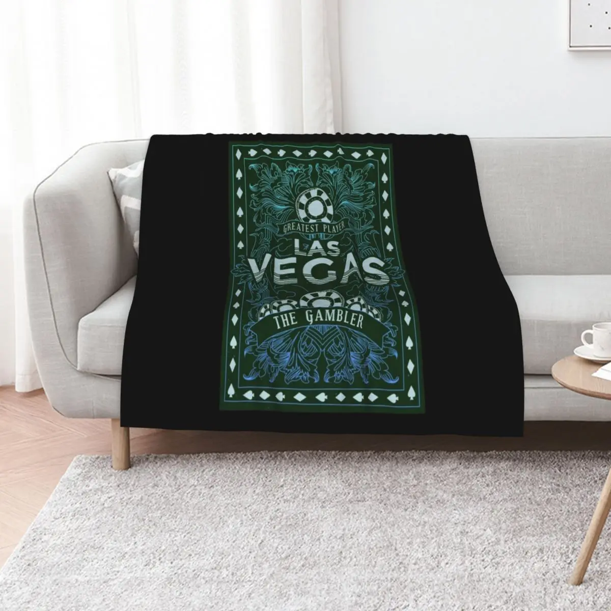 Las Vegas Gambler T-Shirt. Throw Blanket warm winter Quilt Decorative Sofas christmas decoration For Baby Polar Blankets
