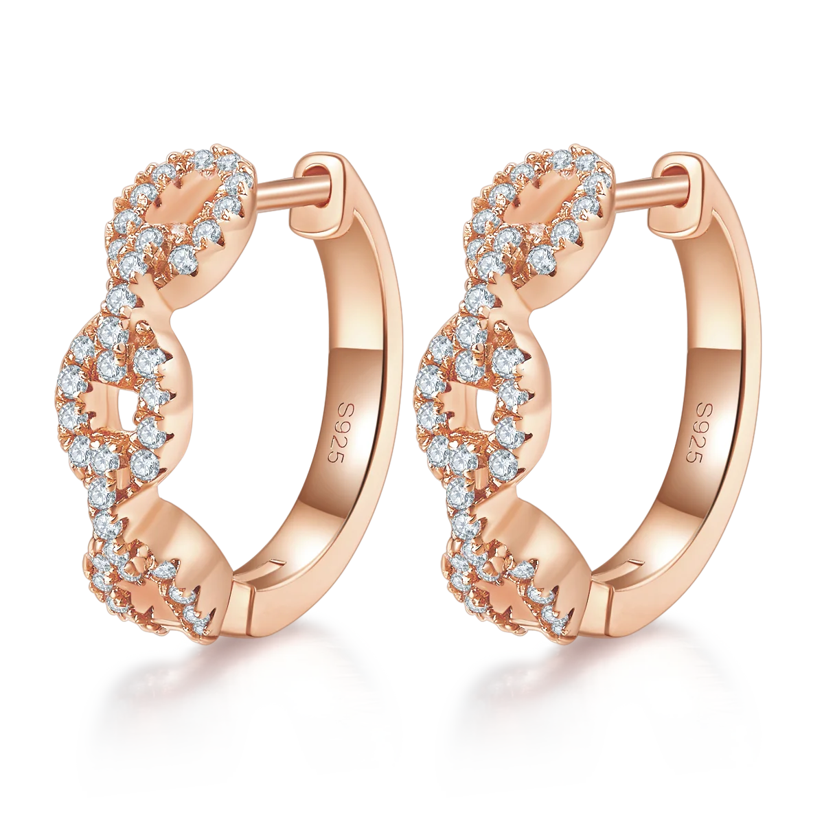 

Серьги-кольца Iced Bling D цвета с муассанитом, стерлинговое серебро 925 пробы, ювелирные изделия, круглые серьги-обнимашки с бриллиантами, пройти тестер Gra