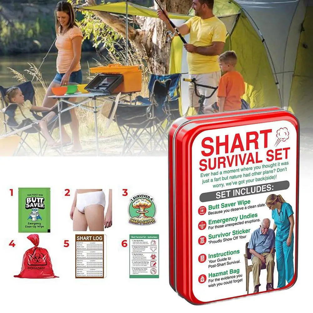 

Survival Set Compact Hilarious Prank Gag Survival Kit for Men Family Husbandfriends Teens Adults Birthday Christmas