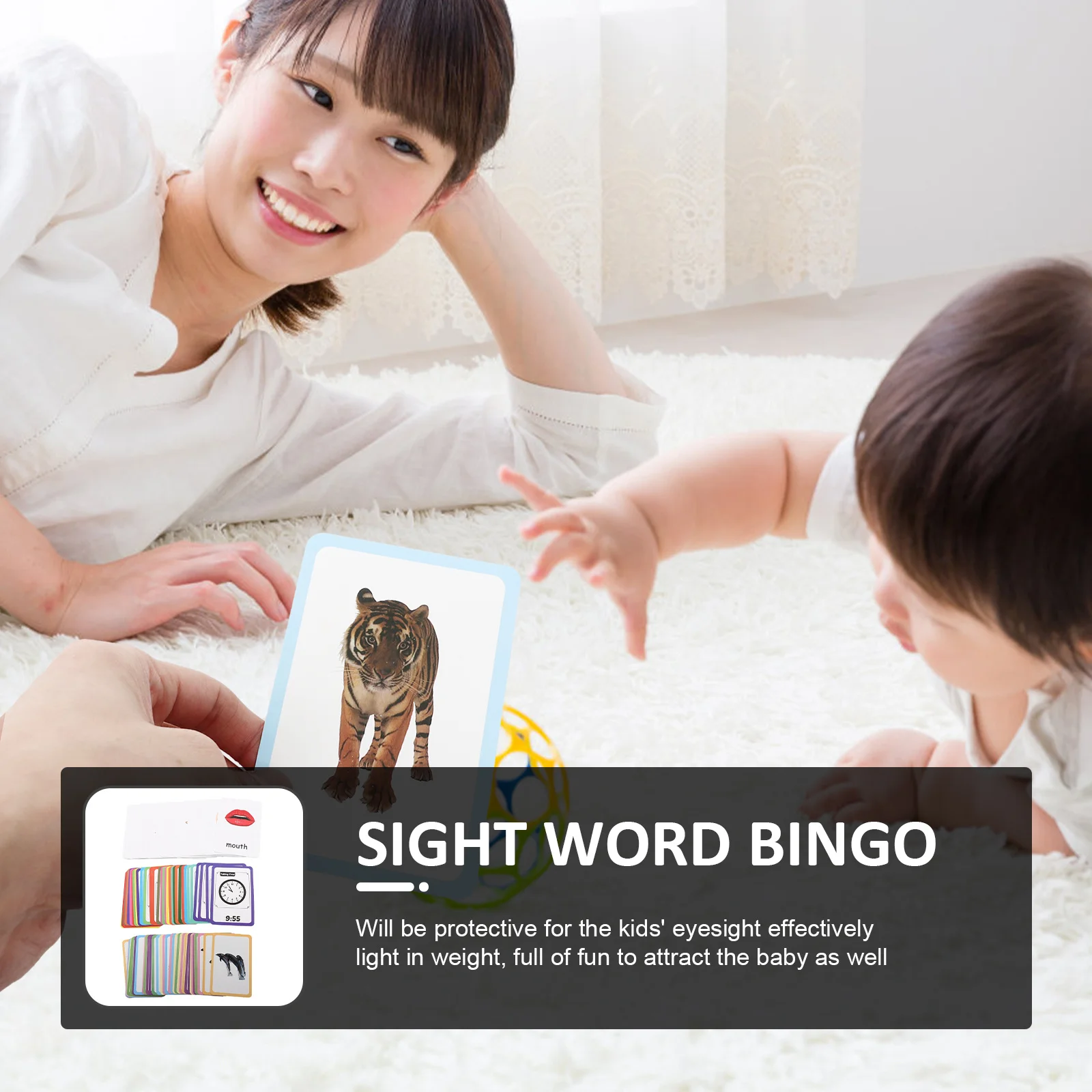 แฟลชการ์ดคำศัพท์ 108 ชิ้น สำหรับเด็กเรียนภาษาอังกฤษ แข็งแรง ทนทาน เช็ดทำความสะอาดได้ เกมคำศัพท์สำหรับเด็กอนุบาล พกพาสะดวก