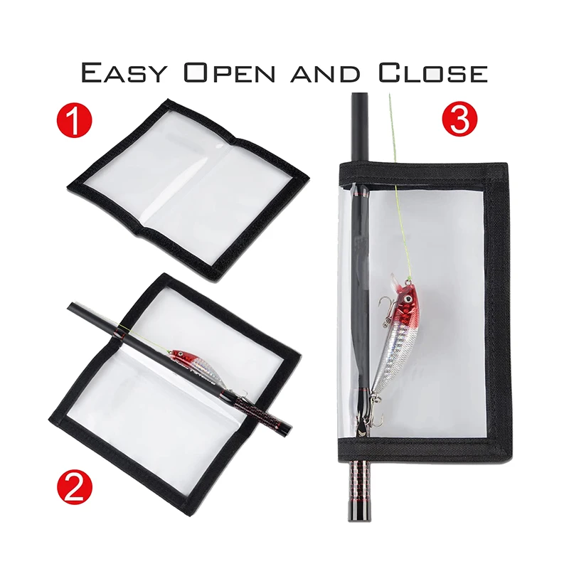 1 szt. Przezroczyste owijki ochronne na haczyki wędkarskie z PVC, trwałe etui na haczyki, przenośne akcesoria do przynęt wędkarskich