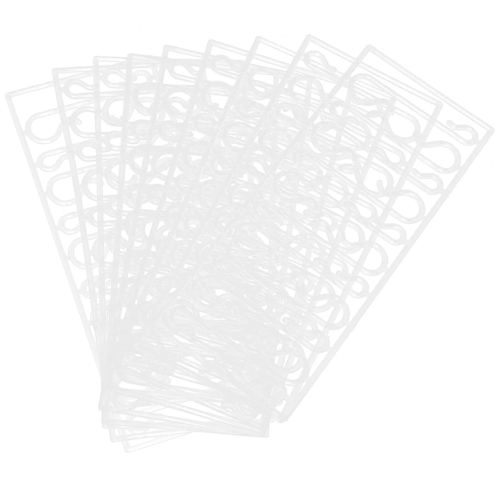 

100pcs Christmas Ball Hanging Hooks Plastic Multi-Purpose Ornament Hangers For Xmas Tree Garland Stocking Decor Party Supplies