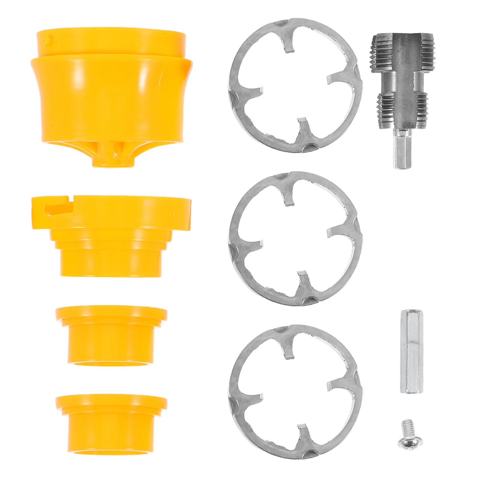 

Water Threading Tool 1 Set Electric Drill Compatible 1 2 3 4 PVC Plastic Hose Threader Kit Plumbing Supplies