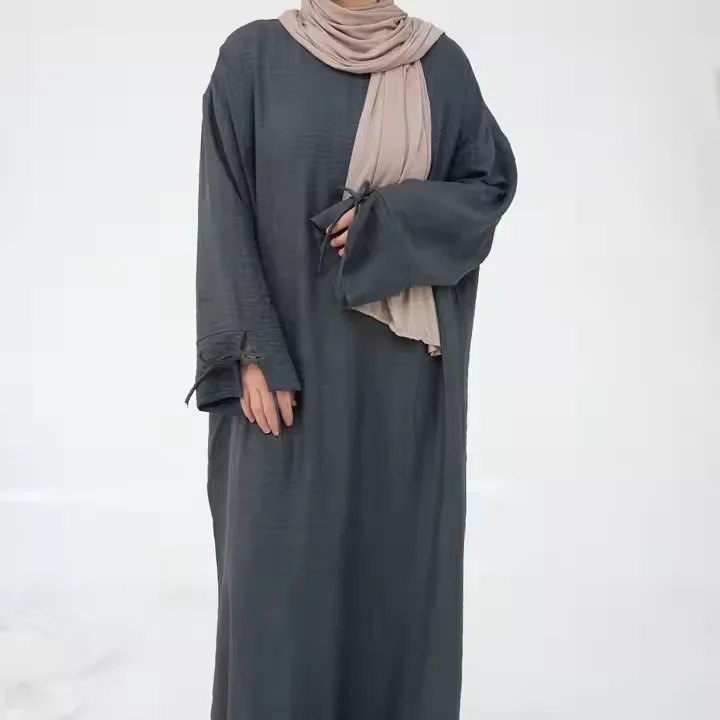 Eid Djellaba Donne Musulmane Maxi Vestito Dubai Abaya Turchia Caftano Kebaya Caftano Marocain Femme Musulmane Abiti Islam Jalabiya