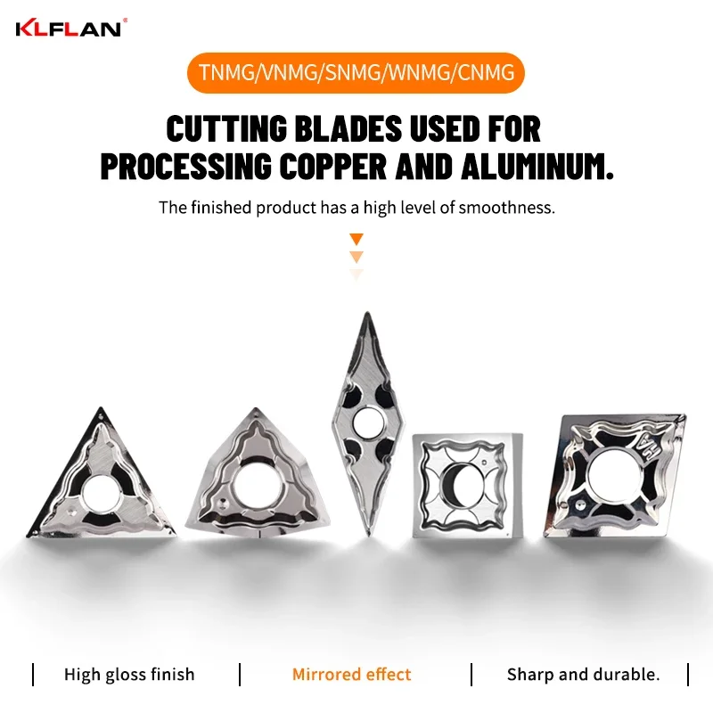 

For Aluminum And Copper CNMG TNMG VNMG SNMG WNMG DNMG Internal Bore And External Turning Cemented Carbide