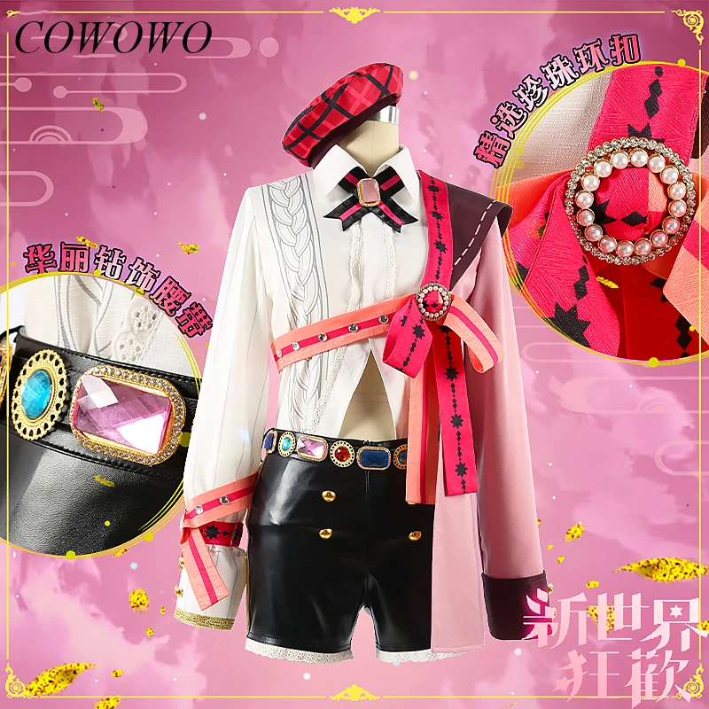 Cowowo Anime! Nu: Carnaval Aster Game Pak Knappe Uniform Cosplay Kostuum Halloween Party Activiteit Outfit XS-3XL Elke Grootte