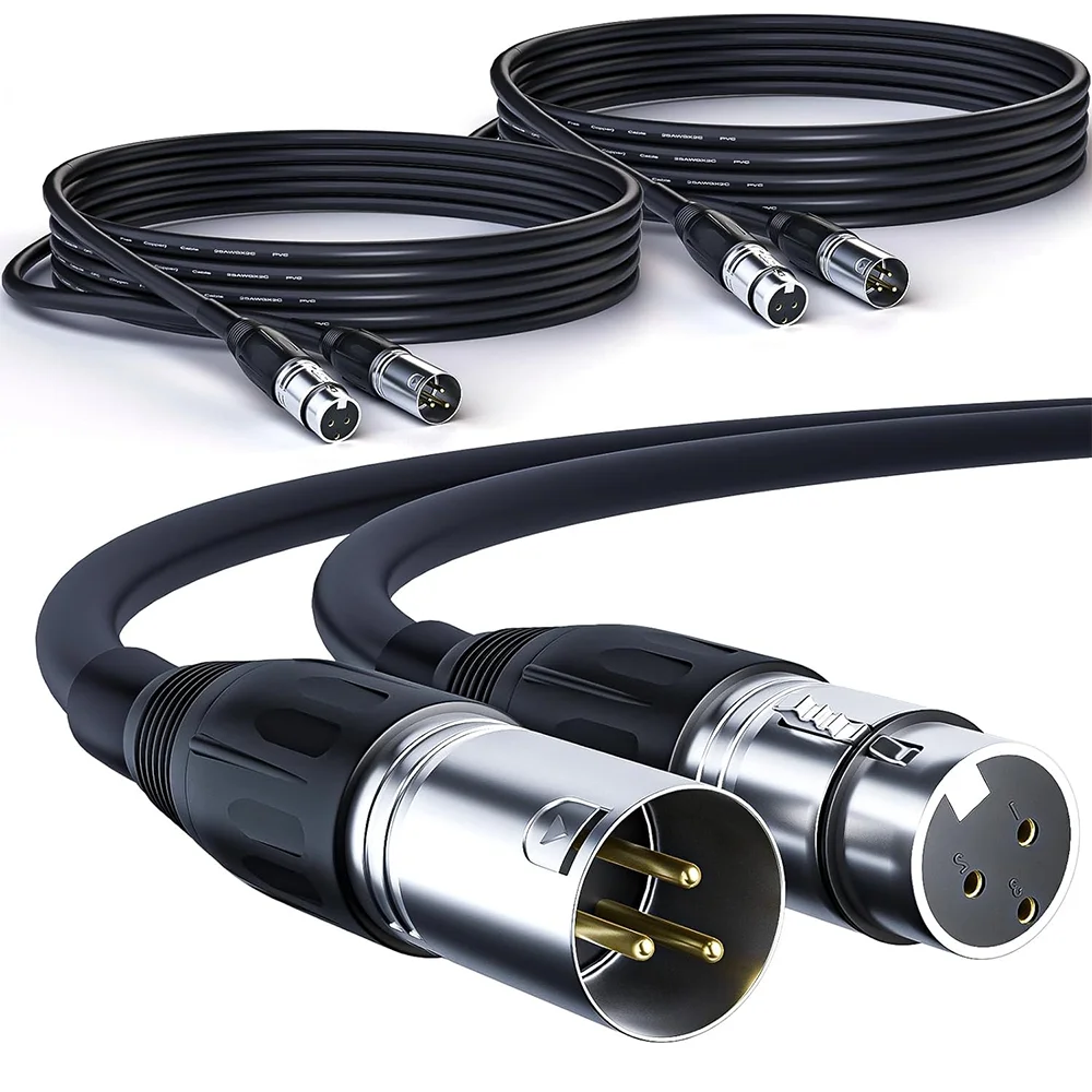 5 متر 10 متر 15 متر كابل الصوت 3-pin XLR كابل الصوت ذكر إلى أنثى مكبر للصوت كابل لملحقات الميكروفون خلاط كارت الصوت المتكلم #4