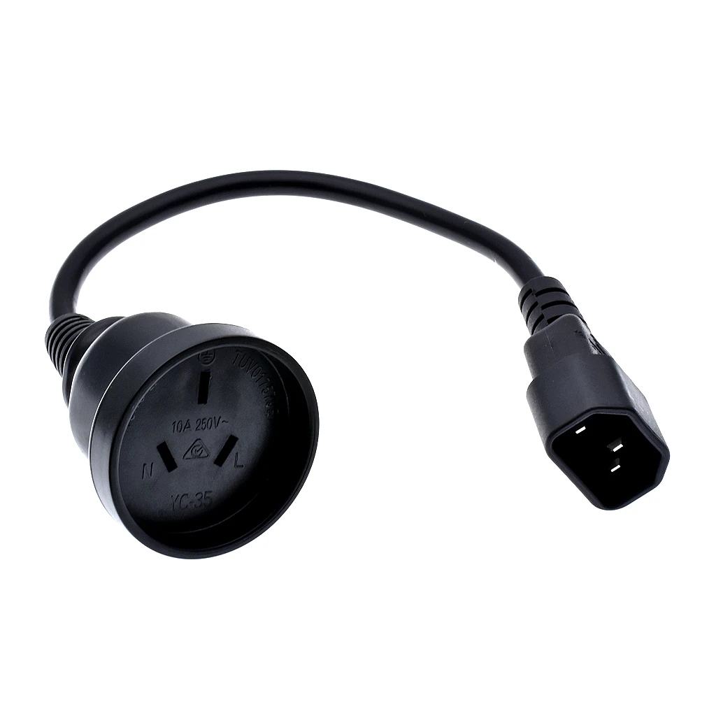 Power Adapter Cord For PDU PSU USP ,IEC 320 C14 Male Plug to SAA Australia 3Pin Female Power Extension Cable image 2