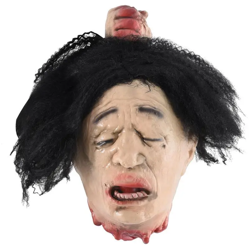 

Severed Head Halloween Prop Horror Head Indoor Outdoor Waterproof Halloween Decoration Spooky Bloody Realistic Scary Severed