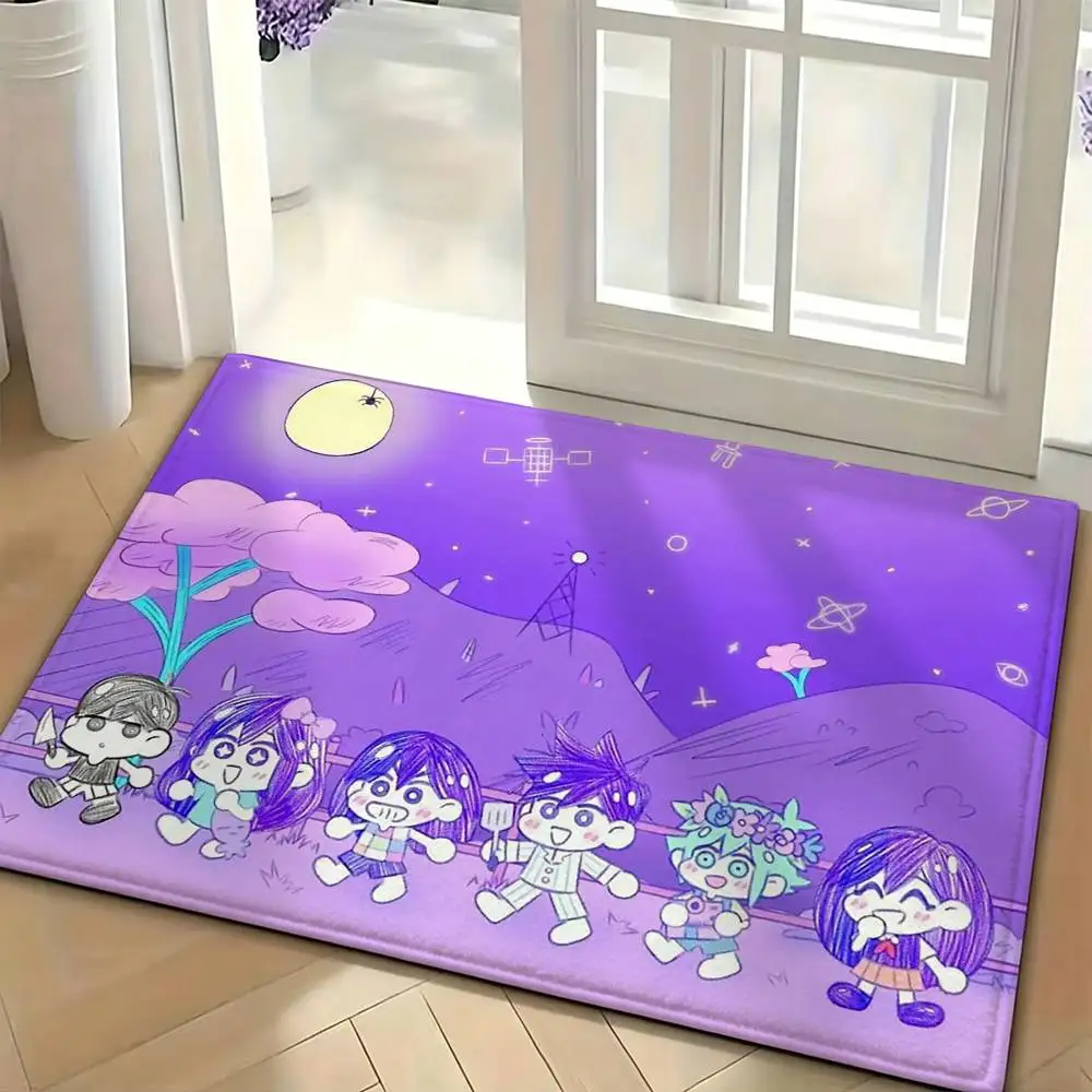 O-Omori Aubrey Basil Floor Mat Soft Non Slip for Entry Door Bathroom Indoor Home Decorative Carpet