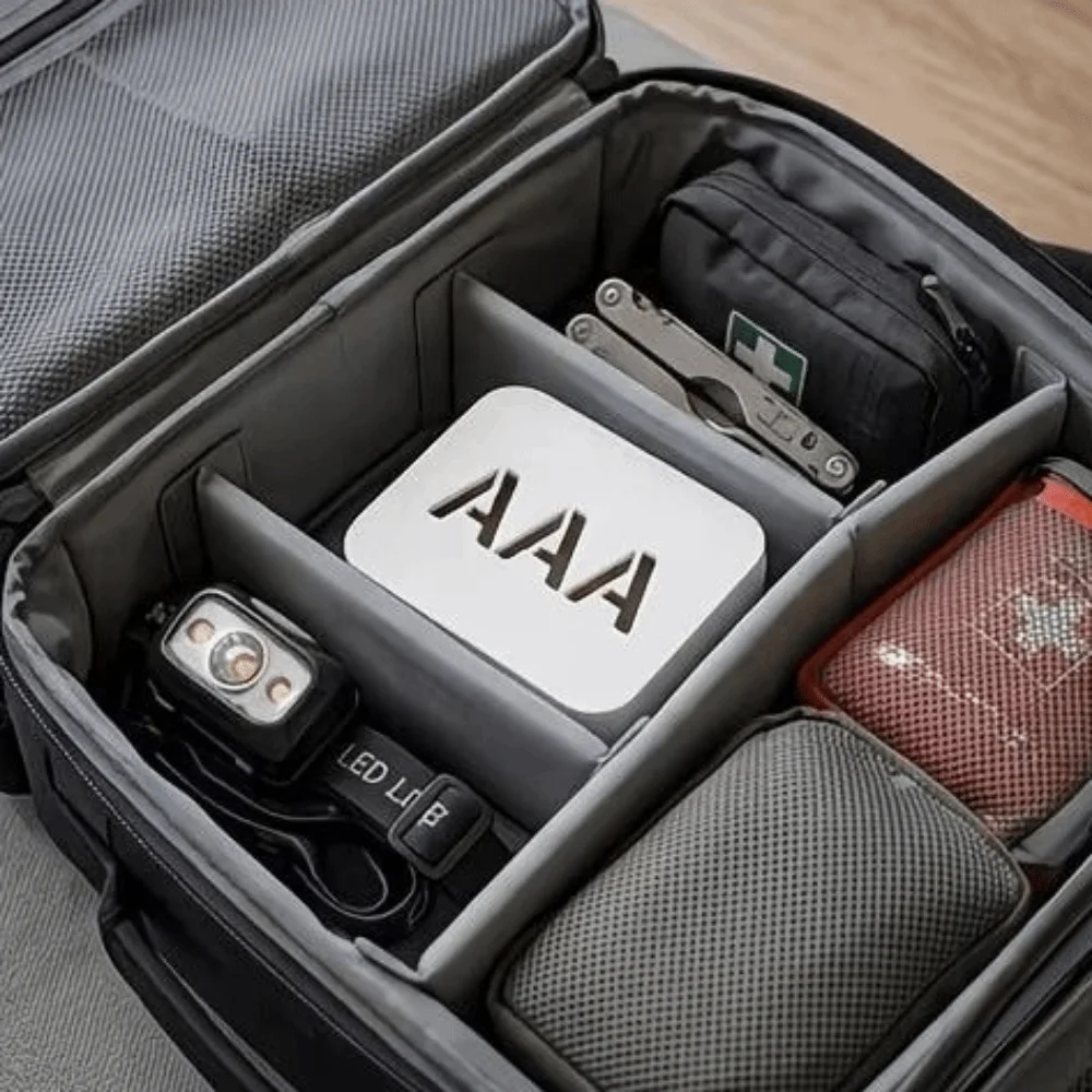 3D Printed Battery Storage Box AA/AAA 27 Slots Battery Organizer Case with Lid Stackable Decorative Battery Holder