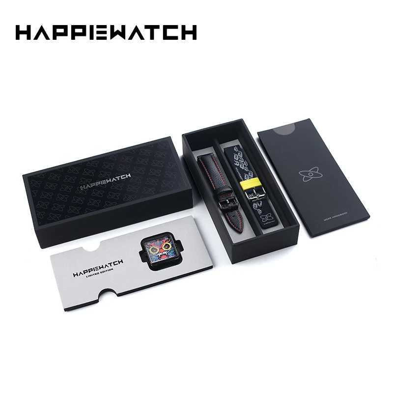 Happie Watch Luxury Brand Couple Watches Waterproof Luminous Stainless Steel Quartz Watch His and Hers Moon Phase Fashion Lovers