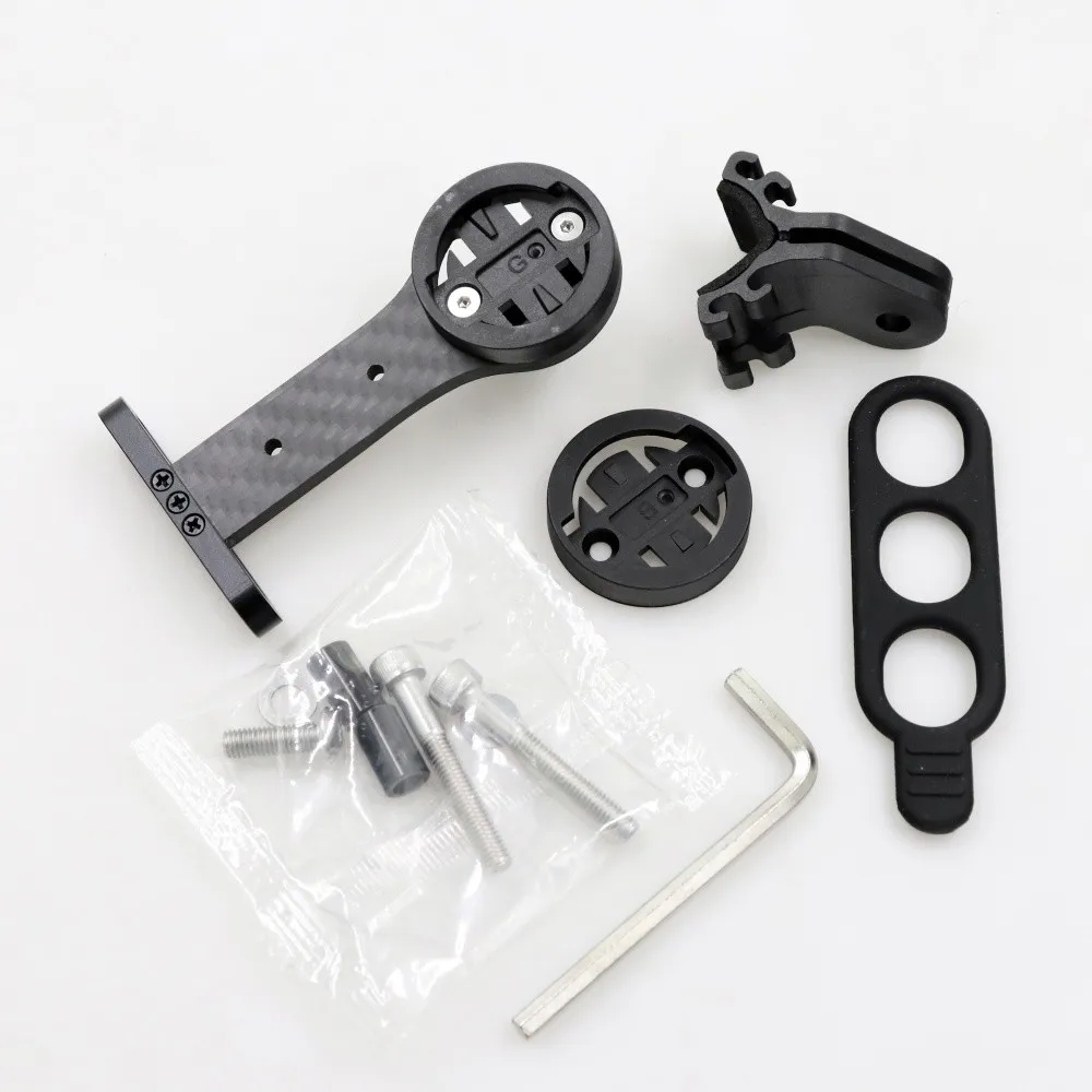 KOCEVLO 3K Carbon Fahrradcomputer-Halterung Fahrrad-Vorbau-Verlängerung Lenker-Taschenlampenhalter Fahrradkamera-Halterung – Detail 9