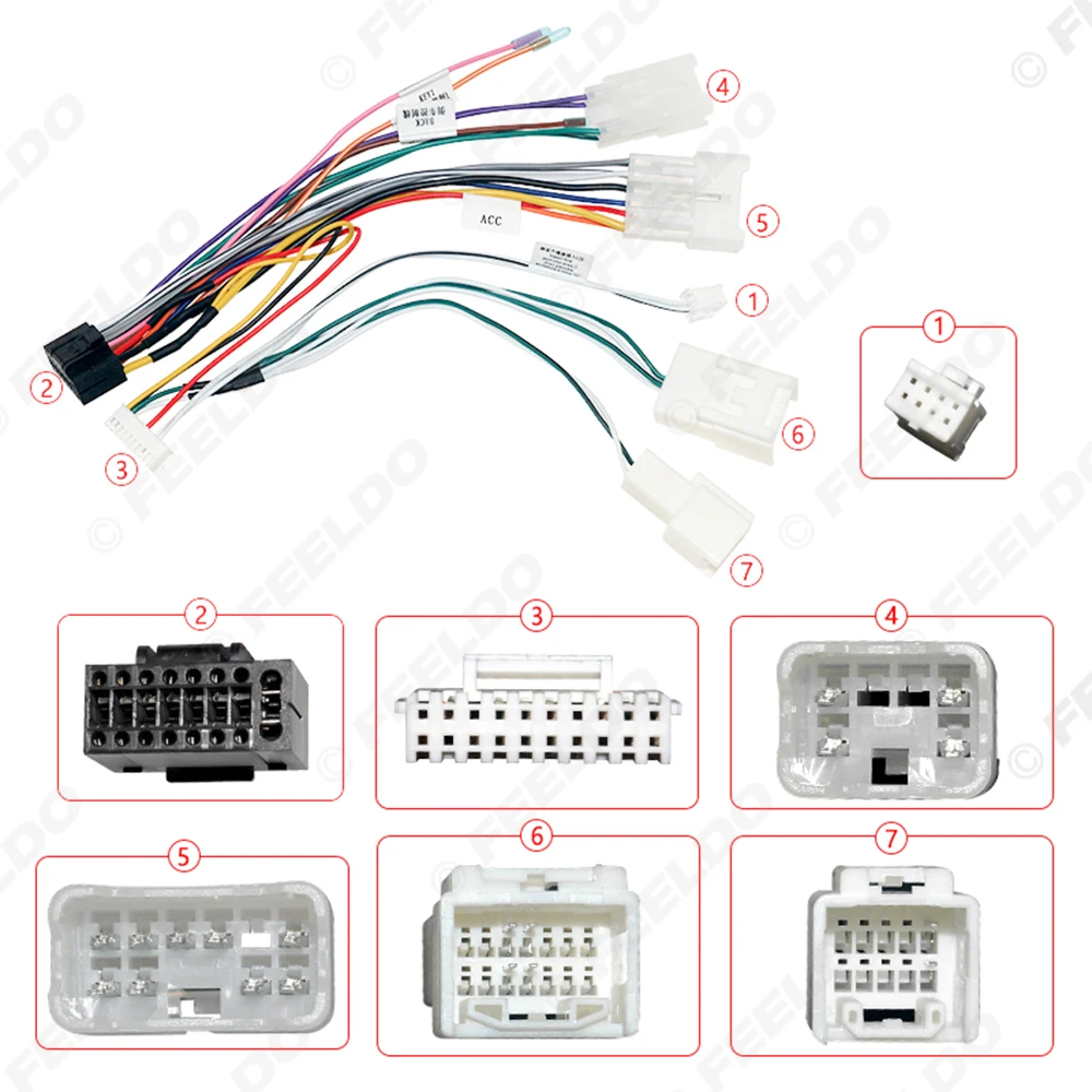 Car Stereo 16pin Wiring Harness For Lexus RX 300(2000-2003) Head Unit Stereo Equipped