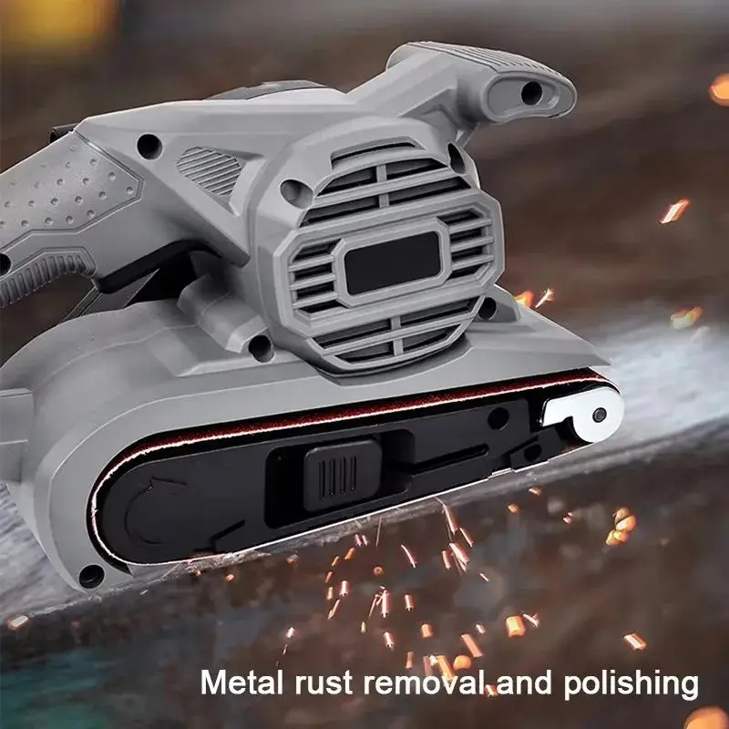 Szlifierka taśmowa HBS78B, szlifierka przenośna, szlifierka płaska z zbiornikiem, mała polerka, szlifierka do drewna, szlifierka domowa na papier ścierny.