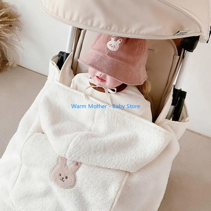 

Trendy & Functional Newborn Blanket Baby Stroller Windproof Shawl Lightweight 57QE