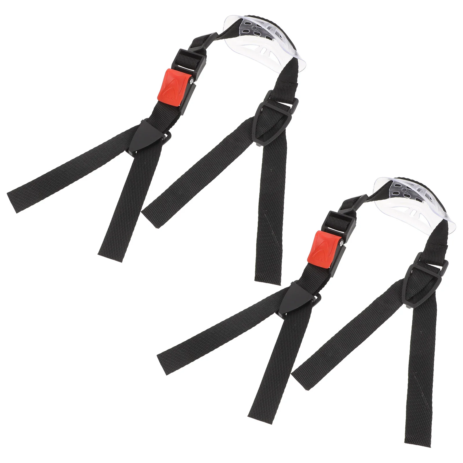 2 Pcs Strap Visor Football Safety Chin Hard Hat Accessory Liner Adjustable Polyester Man Belt Universal