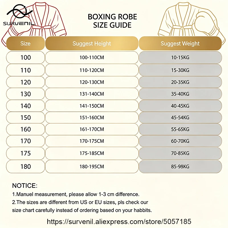 Unisex Satin Boxing Robe with Belt Professional Muay Thai Entrance Cloak for Training Competition Fighting Gown Men Women Kids