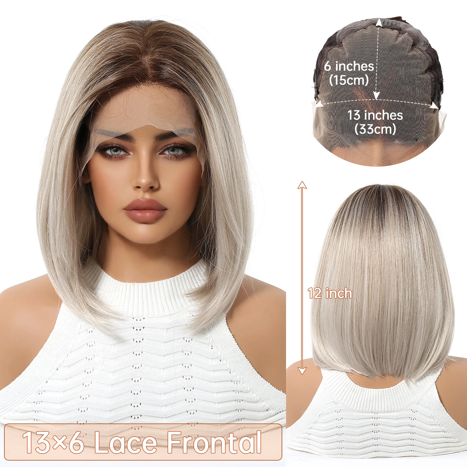 Thumbnail 4 - #75 Heat Resistant Synthetic Lace Wigs Sale