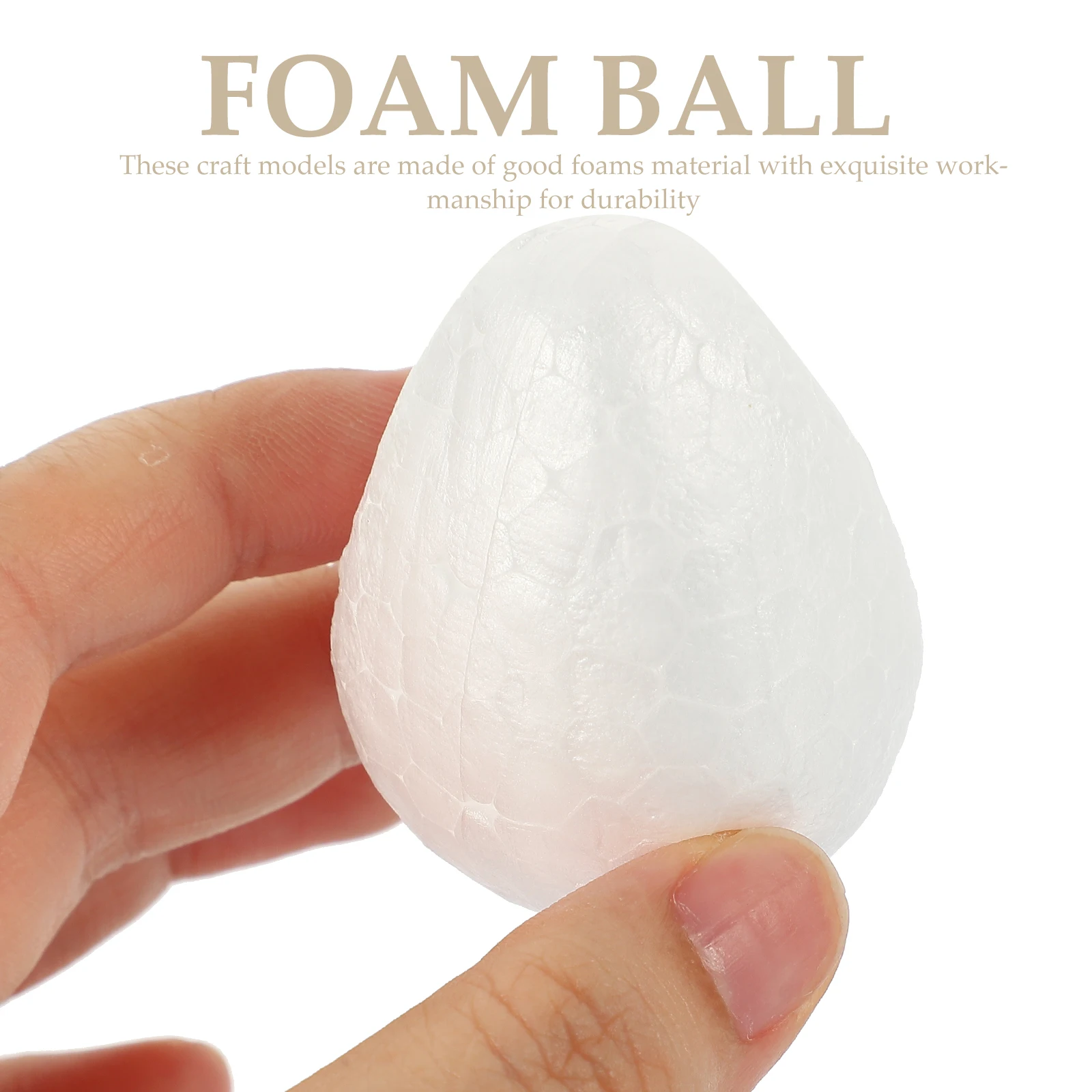 

100pcs Foam Balls Water Drop Shape Blank Craft Supplies for DIY Kids Activities Decor Foam Hearts Lightweight Practical