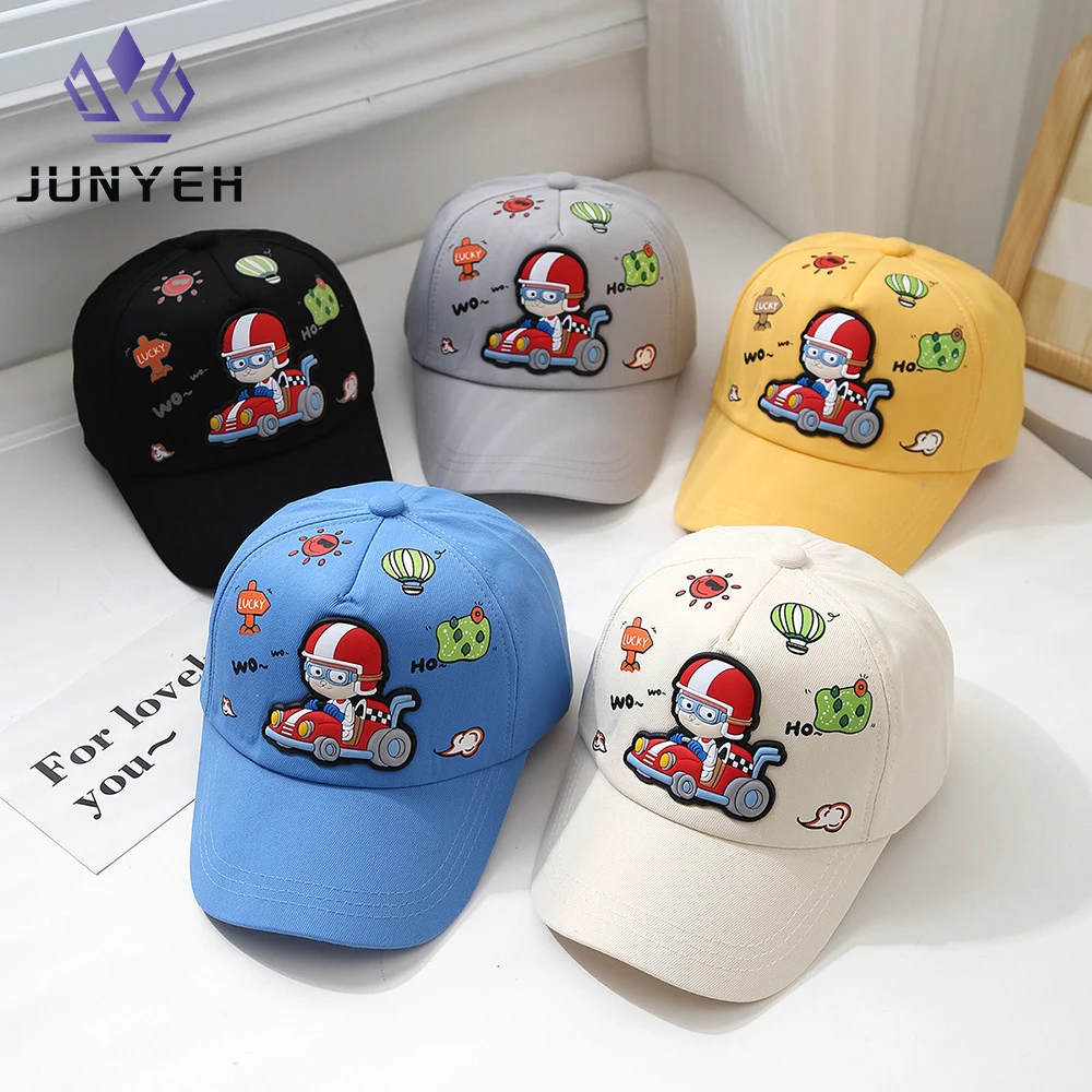 

Graffiti Car Cap Korean Boys Girls Baseball Cap Spring Autumn Cartoon Children's Hat For Kids 2-6 Years