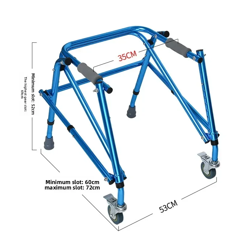 Exquisite Multi-functional Solid Children's Walker Short Elderly Children's Walker Aids Standing Frame Training Equipment