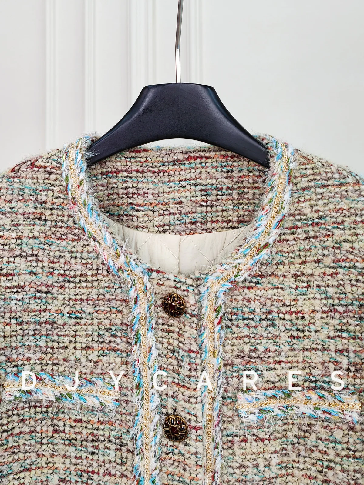 سترة جديدة من القطن المتقدم للتنحيف منسوجة متوسطة إلى طويلة مقاس كبير #2