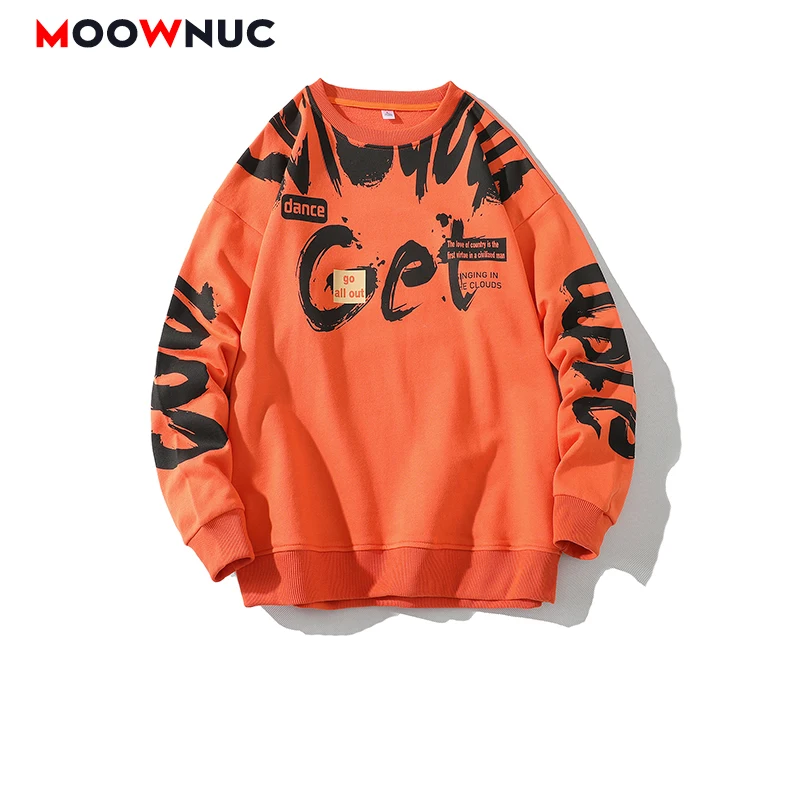 

New Spring Fashion Hoodies For Men 2022 Autumn Loose Sport Casual Pullover Hombre Student Solid Long Sleeve Male Youth MOOWNUC