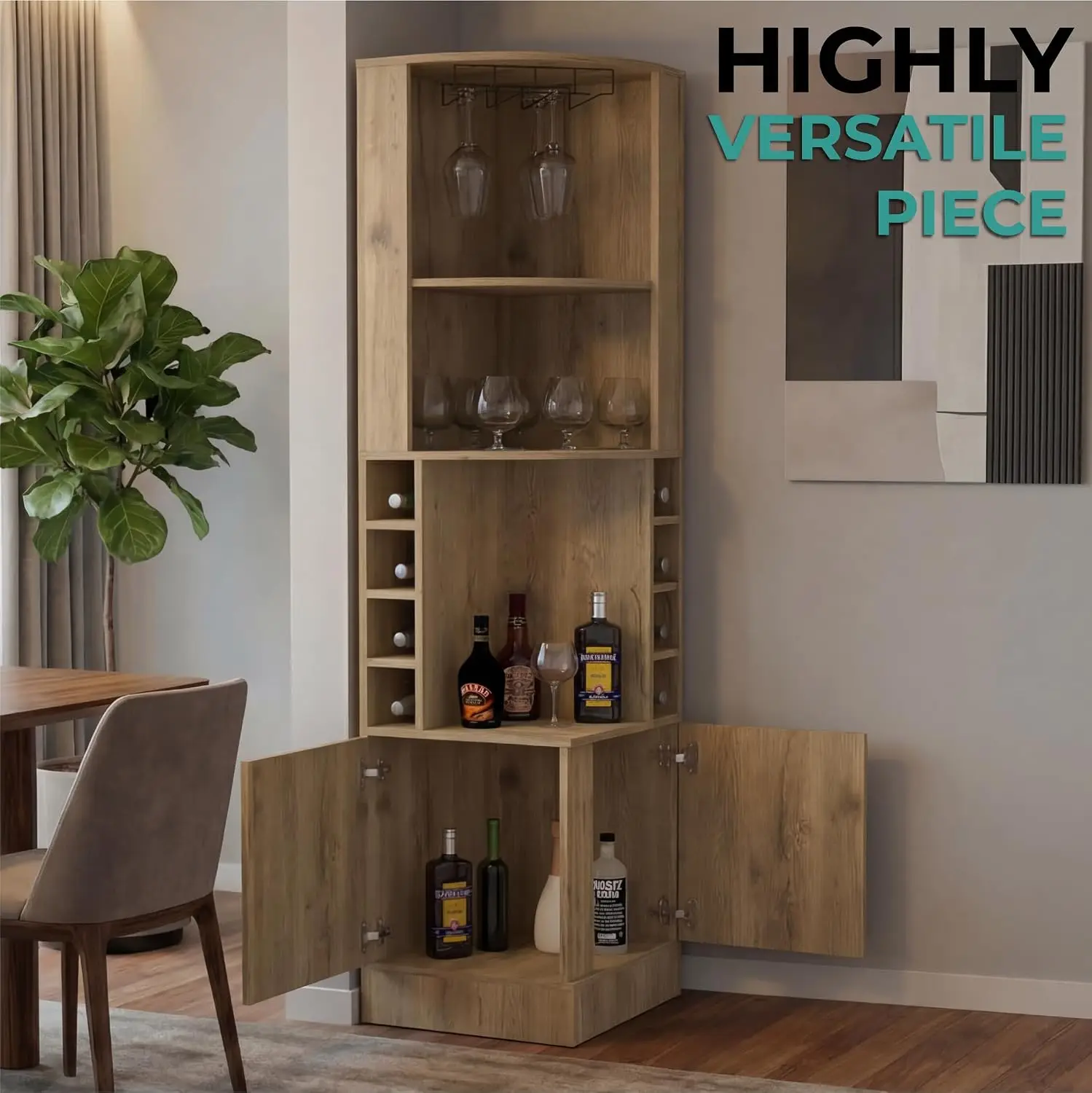 Corner Bar Cabinet 71