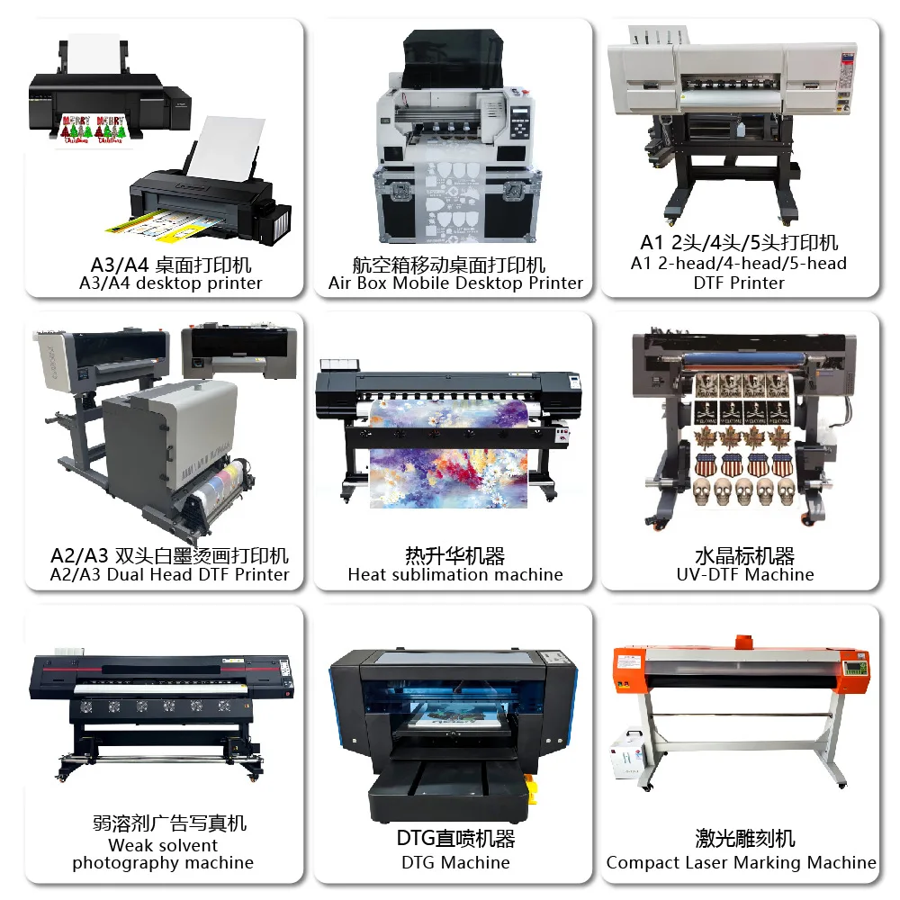 New L1800 Nozzle A3 Koch White Ink Printer
