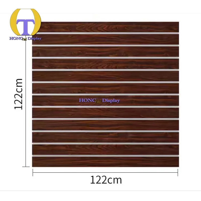 

Custom.High Quality 4*4ft Slat MDF Board Indoor Fibreboards for Smoke Shop SlatWall